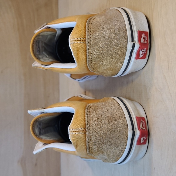 Vans Old Skool Mustard Suede Canvas Shoes - Picture 7 of 10